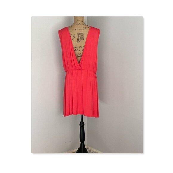 Ultra Beach Deep V Mini Dress Coverup Sz 1X - Picture 7 of 9